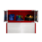 Seville Classics UltraHD Mega 2-Door Lockable Stacker Storage Cabinet, 48" W X 24" D X 18.5" H, Graphite