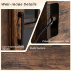 58" TV Console with 23" Fireplace Insert, Fireplace TV Stand for TVs up to 65 Inches, 1400W Electric Fireplace Heater