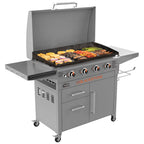 4-Burner 36" Griddle Cooking Station with Hood