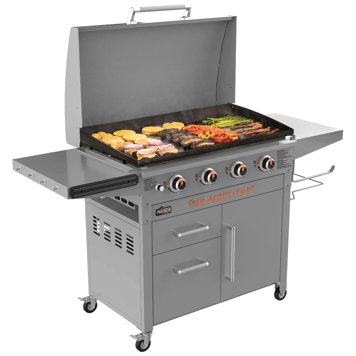 4-Burner 36" Griddle Cooking Station with Hood