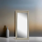 Tall Full Length Mirror, Oversized Rectangle Full Body Wall Mounted Mirror with Smooth Faux Wood Frame