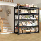 TrumanPick Storage Shelves 2500LBS Metal Wire Shelving Units Garage Storage Rack 48"W x 18"D x 72"H Heavy Duty Adjustable Industrial Shelving