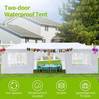 Sythers 10'x10' Pop Up Canopy Tent with 4 Removable Sidewalls, Portable Gazebo, UV Resistant Waterproof, Enclosed Canopy Tent for Outdoor Events, Patio, Backyard, Party, BBQ, Camping, Black