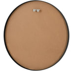 Modern Round Aluminum Wall Mirror, Decorative Circular Metal Frame Mirror for Living Room, Bedroom and Entryway