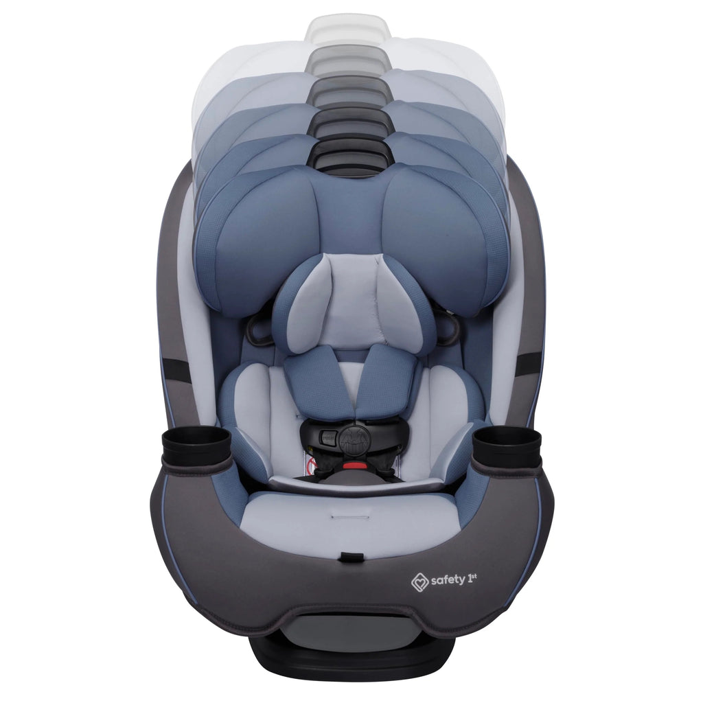 3-in-1 Slim Convertible Car Seat, All-in-One Infant Toddler Booster Seat, Rear & Forward Facing Child Safety Seat, Blue