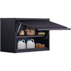 VEVOR Metal Storage Cabinet, 120lbs Load Capacity per Shelf, 20'' Tall Wall-Mounted Powder-Coating Steel Garage Cabinet with Adjustable Shelf, Press to Lock & Open Door, Perfect for Office Home
