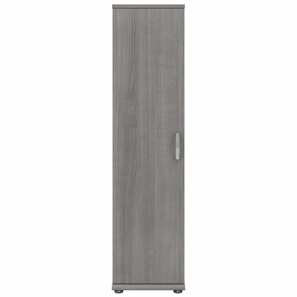 Universal Tall Narrow Storage Cabinet in Platinum Gray - Engineered Wood