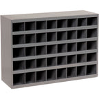 Durham 359-95 12 in. Steel 40 Opening Bin for Small Part Storage, Gray