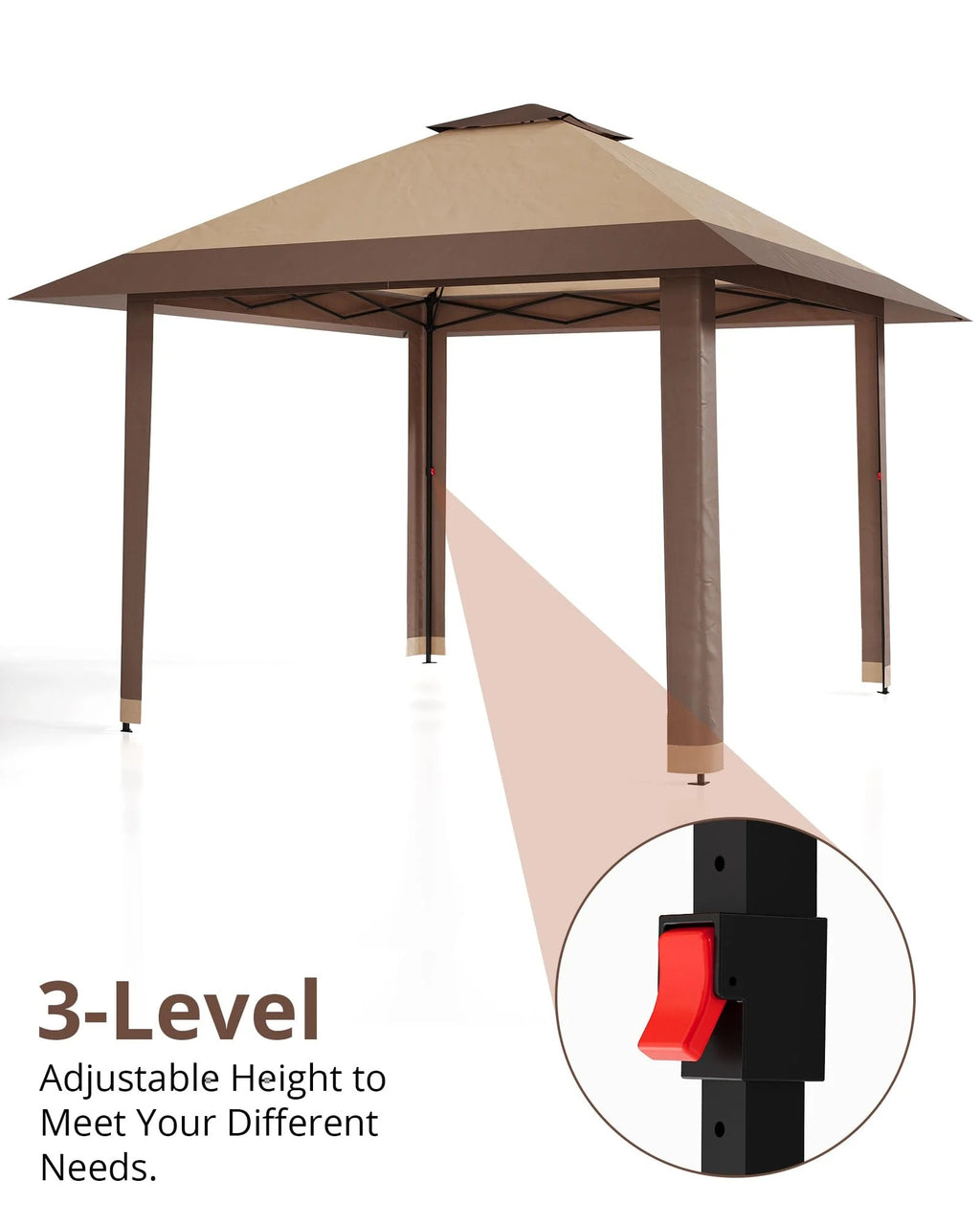 Accreate 13' X 13' Outdoor Patio Gazebo,Outdoor Canopy Tent with Mosquito Netting,Backyard Tent for Party, Wedding, Outdoor Dining, Patio, Backyard