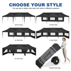 HOTEEL Canopy 10'x20' Pop Up Canopy Tent Heavy Duty Waterproof Adjustable Commercial Instant Canopy Outdoor Party Canopy Parties,Wedding,Outside Patio,Event,Backyard,White