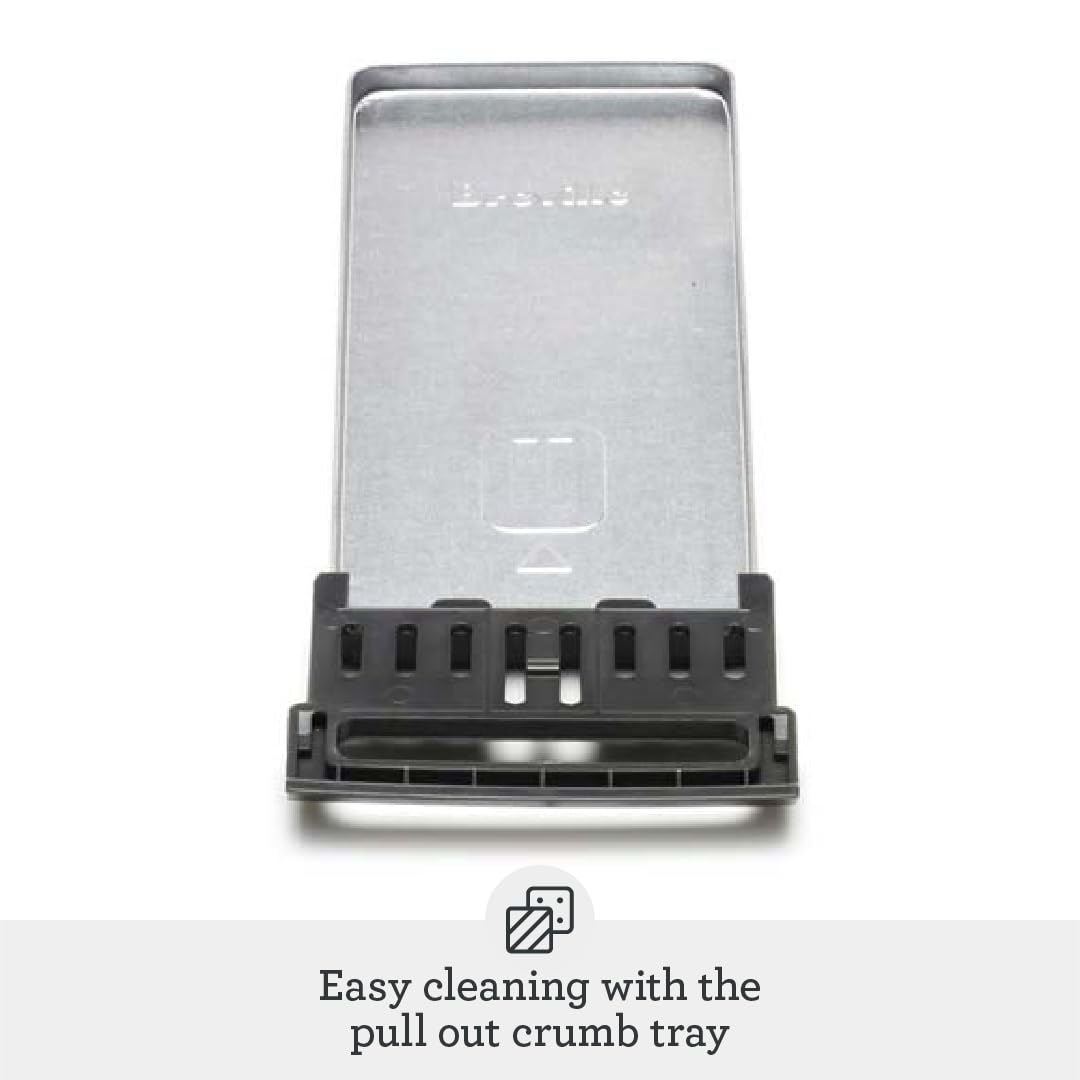 Die-Cast Smart Toaster, 2-Slice, Brushed Stainless Steel
