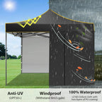SANOPY 10'x10' Pop up Canopy Tent Anti-UV Waterproof Outdoor Gazebo Instant Party Wedding Backyard Canopy Tent Shade Shelter for Backyard, Patio, Parties,Khaki