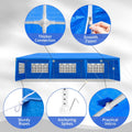 SONGMY Party Tent, Tents for Parties, Outdoor Gazebo Wedding Patio Camping Carport Canopy Shade Canopy Tent with Removable Sidewalls, Outside Event for Garden, Backyard (10'x30' Eight Sides Blue)