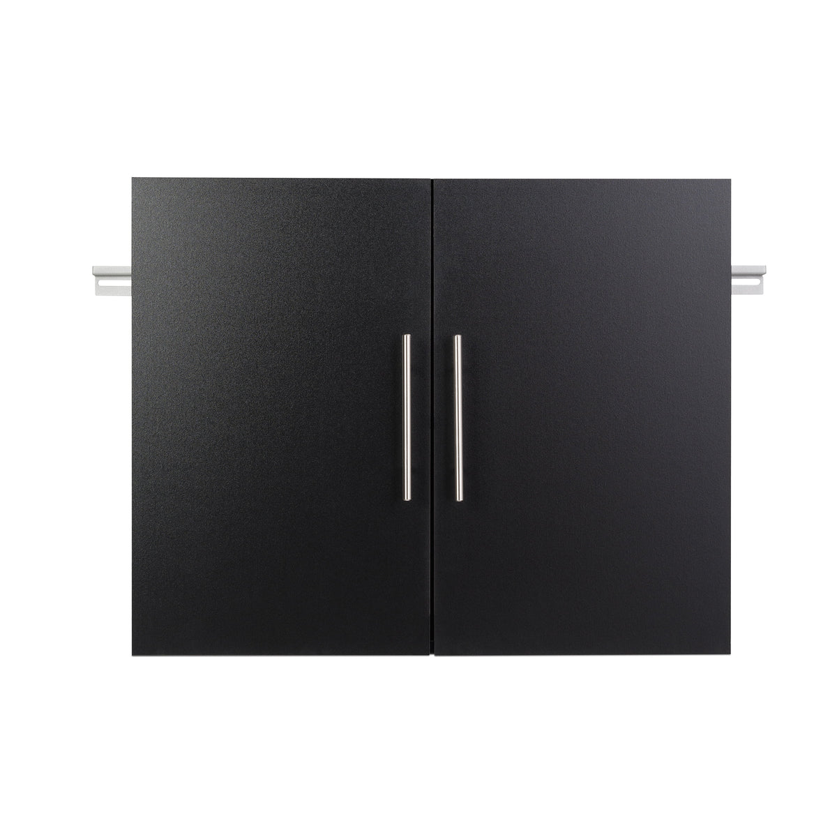 Prepac HangUps 30" Upper Wooden Garage Storage Cabinet in Black
