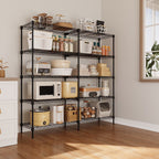 Zzistar Wire Shelving Garage Shelving ,5 Tier Heavy Duty Adjustable Garage Shelves, Storage Rack for Storage Warehouse Pantry Closet