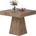 Small Square Dining Table, 31.5 Inch Kitchen Table for 2-4, Brown