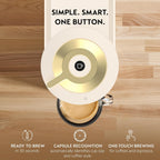 Vertuo Next Coffee and Espresso Maker, Creamy White and Gold