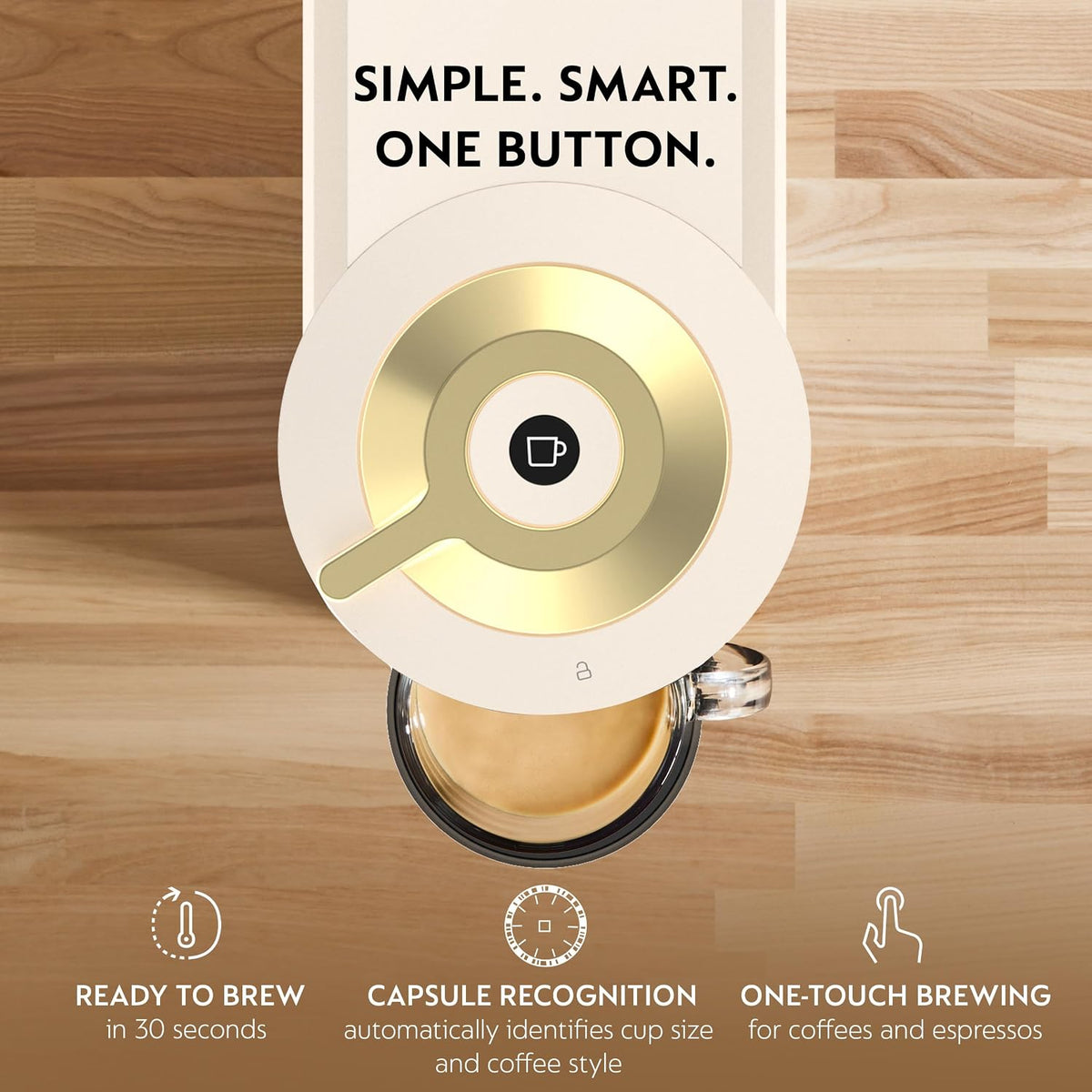 Vertuo Next Coffee and Espresso Maker, Creamy White and Gold