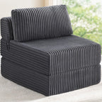 Folding Sofa Bed Convertible 4 in 1 Sleeper Chair Gray Single