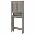 Bush Furniture Key West Over The Toilet Storage Cabinet in Driftwood Gray