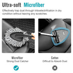 Multi-Functional Microfiber Car Duster Interior & Exterior Dash Dust Cleaner, Cleaning Detail Brush Dusting Washing Tool Kit for Car Home Kitchen Computer California Cleaning Products