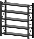 Ztysn Heavy Duty 5 tier Garage Metal Shelving Units Storage for 8000lbs,Adjustable Basement Industrial Shelves Pallet Racking Tool Organize,Black