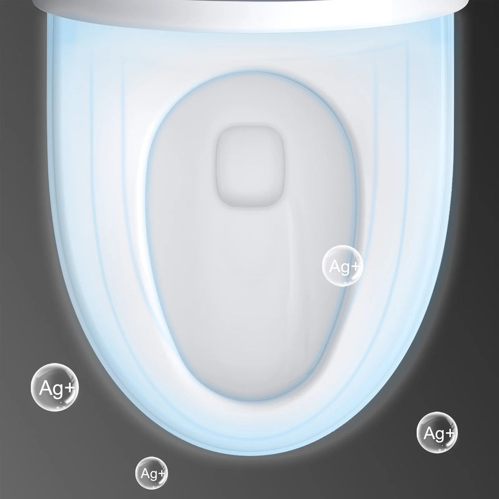 HOROW Tankless Toilet, Modern Smart Toilet without bidet, Self Cleaning One Piece Toilet with Warm Elongated Seat,Heated Toilet HR-T10SD