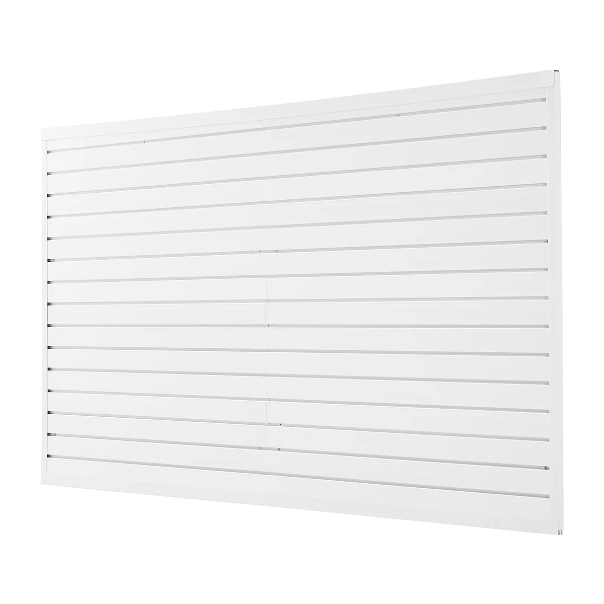 VEVOR Slat Wall Paneling, 8 x 4 ft, PVC Garage Slatwall with Accessories, White Slat Wall Easy-to-Install Adjustable Slatwall Panel with Coupling Structure & DIY Cutting, Fits for Storage & Display