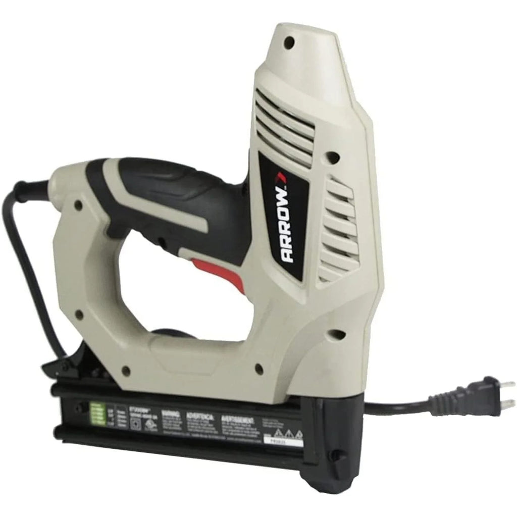 Arrow ET200BN Heavy Duty Electric Brad Nailer, Professional Nail Gun for Trim, Picture Frames, Crafts, Fencing, Uses Brad Nails in 5/8-Inch, 3/4-Inch, 1-Inch, and 1-1/4-Inch