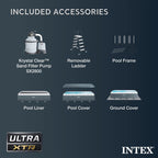 INTEX 32ft x 16ft x 52in Ultra XTR Above Ground Pool & Deluxe Maintenance Cleaning Kit