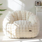 Giant Bean Bag Chair for Adults, Oversized Shell Shape Bean Bag