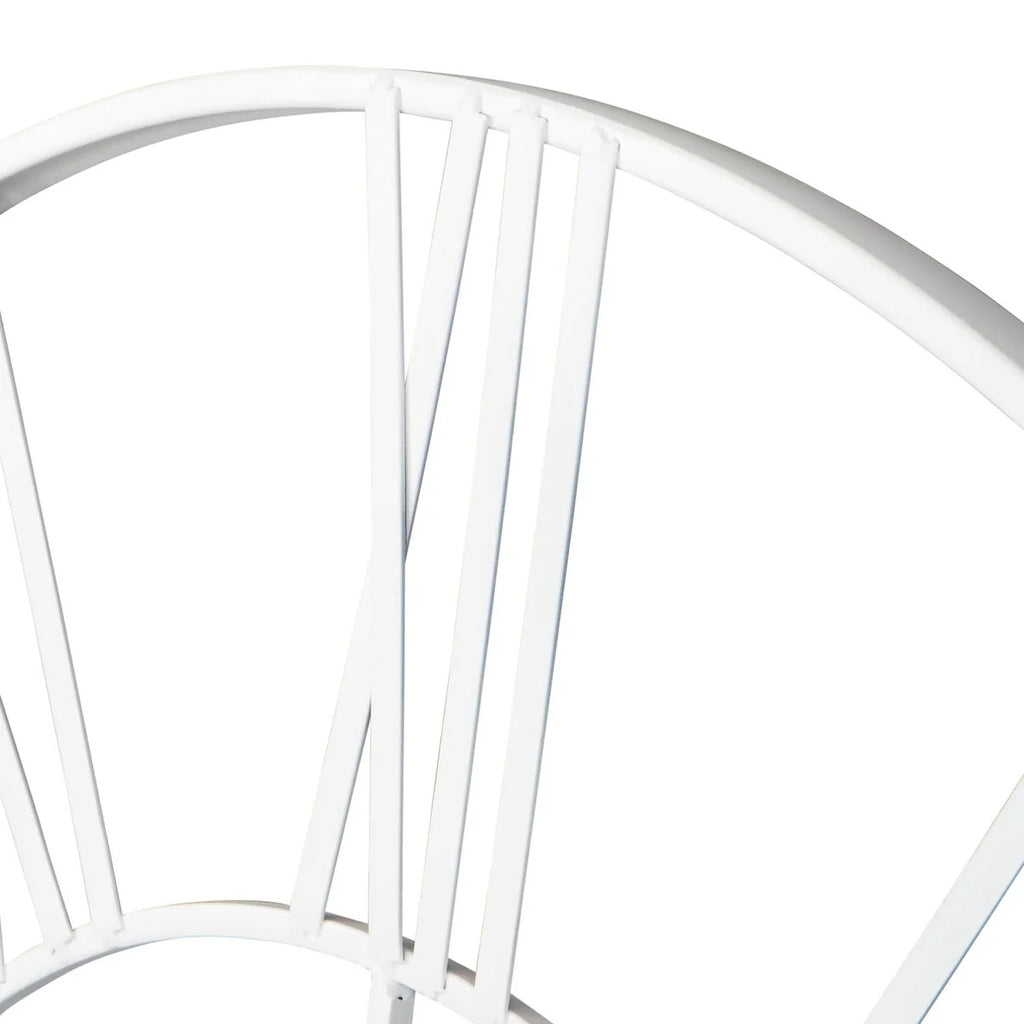 Modern Round Metal Wall Clock, Decorative Circular Hanging Clock for Living Room, Bedroom and Office
