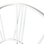 Modern Round Metal Wall Clock, Decorative Circular Hanging Clock for Living Room, Bedroom and Office