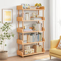 4-Tier Wooden Open Bookcase, Warm White