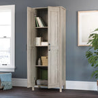 Sauder Two-Door Storage Cabinet, White Finish