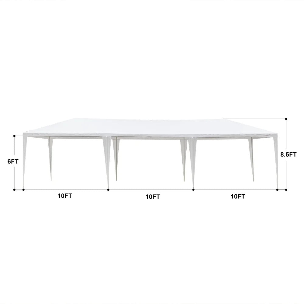 SalonMore 10'x30' Party Wedding Patio Tent w/5 Canopy Gazebo Pavilion Event