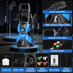 Fenbeli 5000PSI at 2.8 GPM Electric High Pressure Washer Machine 110V for Cleaning Decks