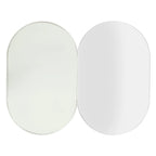 Fichiouy Bathroom Mirror Cabinet Oval Wall Mounted Cabinet Storage Cabinet with Mirror for Bathroom 19.76" x 30.82"