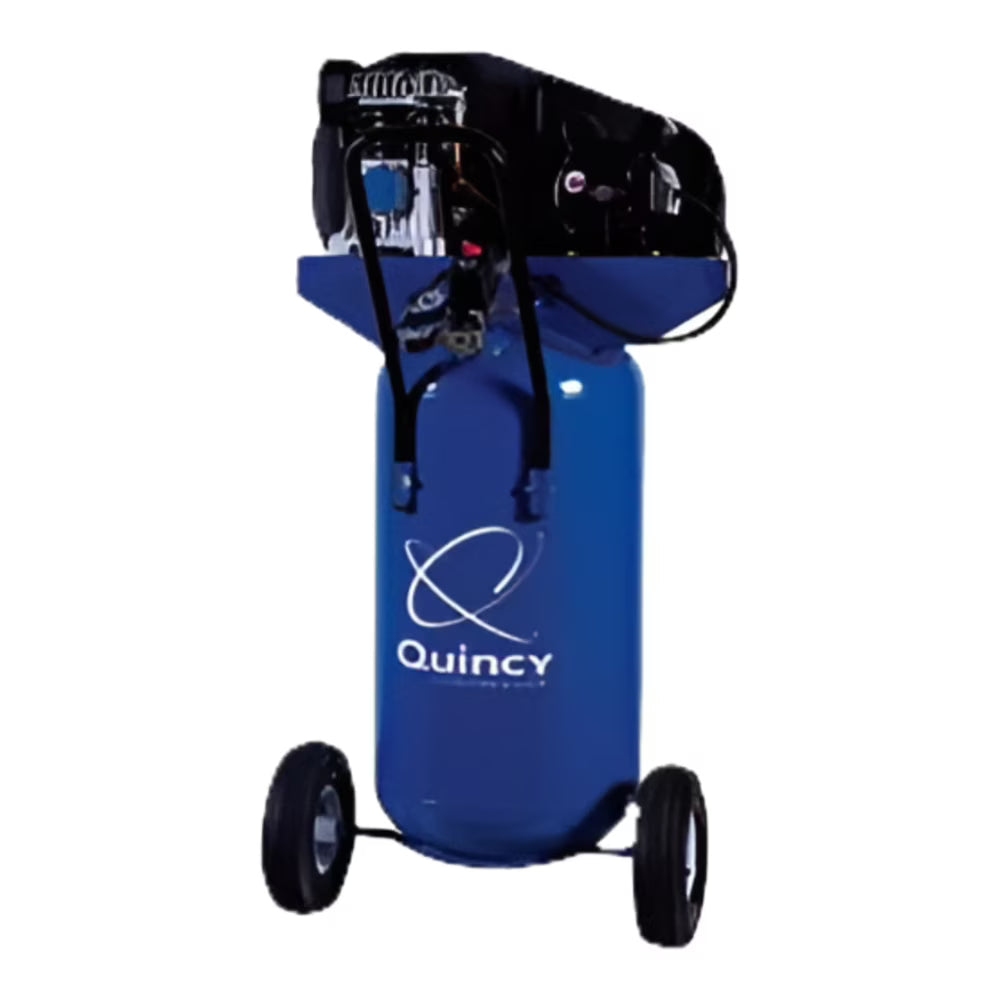 Quincy Q12126VPQ Cast Iron Blue 2 HP 115V 135 PSI 1-Stage Oil-lubricated Air Compressor 26 gal