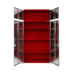 Seville Classics UltraHD Mega 2-Door Lockable Stacker Storage Cabinet, 48" W X 24" D X 18.5" H, Graphite