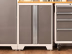 NewAge Products Bold Series Red 14 Piece Cabinet Set, Heavy Duty 24-Gauge Steel Garage Storage System, Slatwall / LED Lights Included