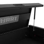 HART 36-Inch 5-Drawer Rolling Tool Cabinet with Wood Top, Locking Steel Garage Storage, Black
