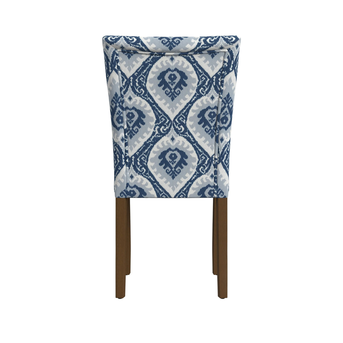 Set of 2 Upholstered Medallion Dining Chairs, Comfortable Parsons Style Chairs for Kitchen and Dining Room