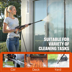 SENIX 2100 PSI Electric Pressure Washer with Foam Cannon, Brushless Motor,Lightweight & Portable, for Car House Patio Driveway Deck Fence, Outdoor Cleaning Power Washer