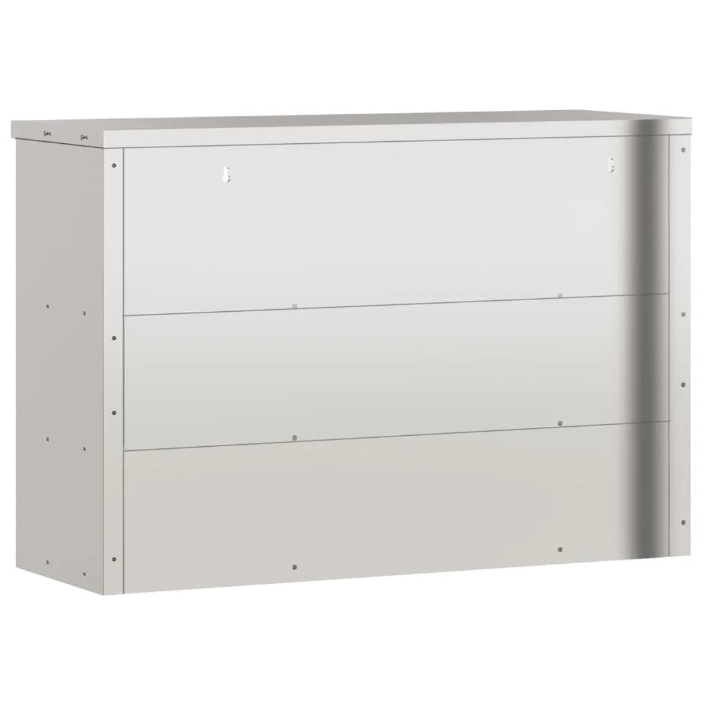 vidaXL Kitchen Wall Cabinet with Shelf Storage Restaurant Stainless Steel