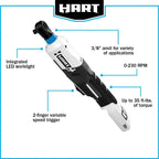 HART 20-Volt 3/8-inch Battery-Powered Ratchet Kit, (1) 1.5Ah Lithium-Ion Battery