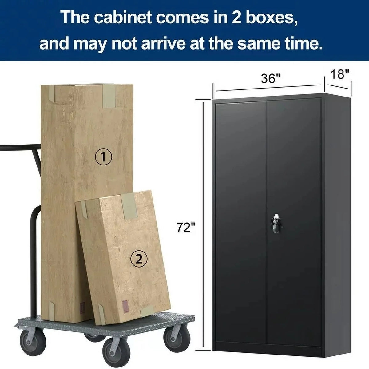 GAEANET 2 Door Metal Storage Cabinet with 5 Adjustable Shelves &Pegboard, 71" H-32" W-16" D Locking Steel Garage Cabinet, for Garage,Office,Home,Gym,School, File Cabinet,Assembly Required, Black