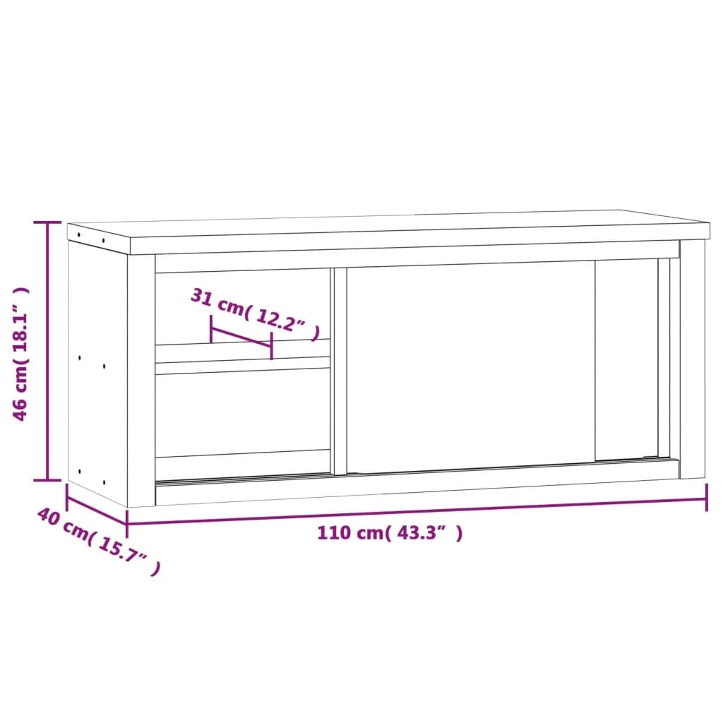 vidaXL Kitchen Wall Cabinet with Shelf Storage Restaurant Stainless Steel