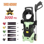 Heavy Duty 2200PSI (Max 3000PSI) Electric High Pressure Washer 1800W 1.7GPM Jet Sprayer, Professional Power Washer Cleaner Machine, w/ Hose Nozzle Gun, Great for Cleaning Cars Trucks