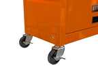 8-Drawer Rolling Tool Chest with Wheels, Removable Tool Box with Locking System, Tool Box Organizer with Hooks, Large Capacity Garage Storage Cabinet for Warehouse, Garage, Repair Shop, Orange